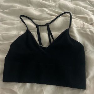 By Anthropologie Jenny Seamless T-Back Bralette black